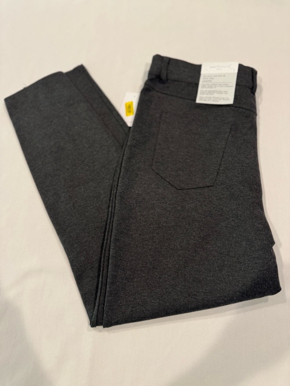 Women’s westbound missy the slim fit factor gray pull on dress pants size Large